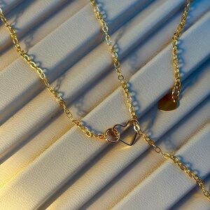 Heart-Link Women's Necklace - Elegant Chain Jewelry